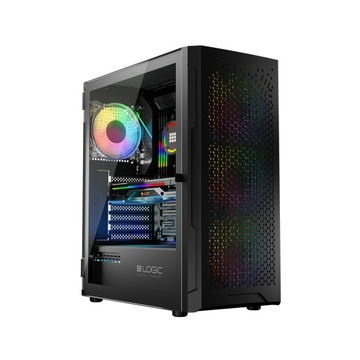 OBUDOWA LOGIC ARAMIS MIDI ARGB BLACK 4x120mm W ZESTAWIE USB 3.0