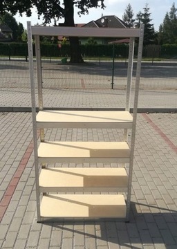 Полка металлическая 175 кг 179х80х35 см оцинковка/МДФ Металл