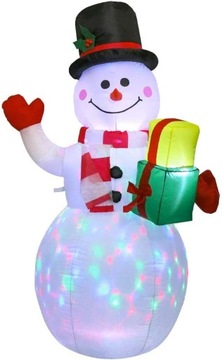 Świąteczna LED dekoracja bałwana 1.5m ornament