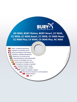 Автомобильный комплект громкой связи Bury CC9048 Bluetooth ISO AUX с дистанционным управлением