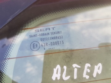 SEAT ALTEA 04-08R VÍKO KUFRU KUFRU ZADNÍ