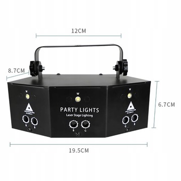 9-глазый лазерный сценический светильник DMX512