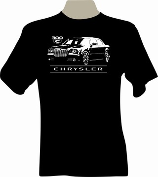 KOSZULKA T-shirt z nadrukiem chrysler 300C sedan