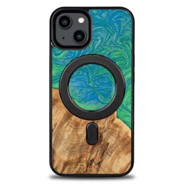 Pouzdro Bewood Unikátní pro iPhone 15 Neonové Tokio s MagSafe
