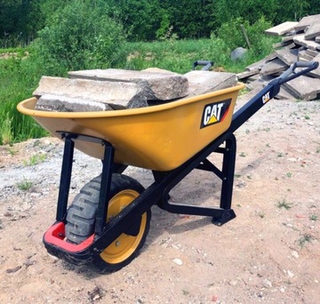 TACZKA BUDOWLANA OGRODOWA 500 kg CARTERPILLAR Stal Hartowana Transportowa