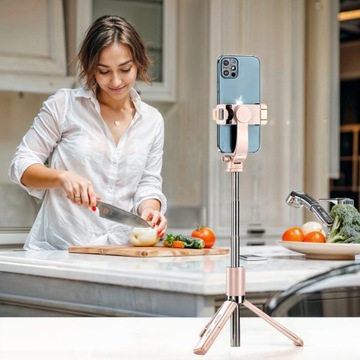 ПАЛКА ДЛЯ СЕЛФИ ДЛЯ IPHONE С BLUETOOTH ПАЛКА ДЛЯ СЕЛФИ, РОЗОВАЯ