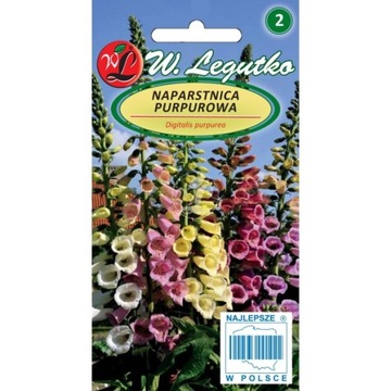 Nasiona Naparstnica Purpurowa Mix 0,5g Legutko Grc2