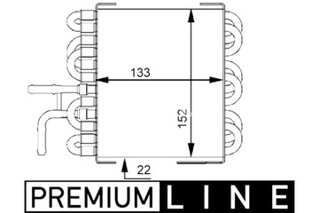 ОХЛАДИТЕЛЬ ТОПЛИВА MERCEDES C W203 2.2D 05/00-02/07 MAHLE