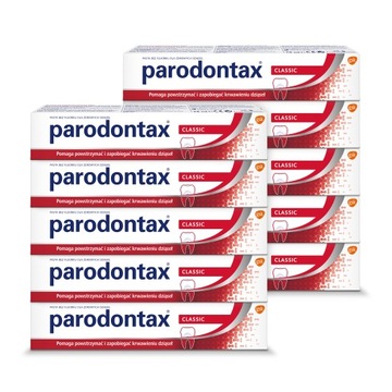 Parodontax Classic Pasta do zębów z formułą dla zdrowych dziąseł 75 ml x10