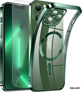 МАГНИТНЫЙ ЧЕХОЛ ДЛЯ MAGSAFE ДЛЯ APPLE IPHONE 15 PRO MAX COLOR CASE + СТЕКЛО