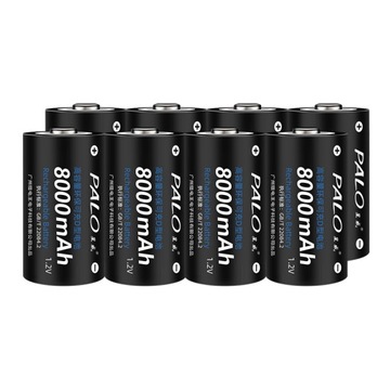 8 sztuk baterii 8000 mAh 1,2 V NI-MH R20 LR20 D