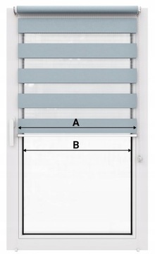 Рулонная штора День/Ночь 88х150см с НАТЯЖИТЕЛЕМ (PLUS)