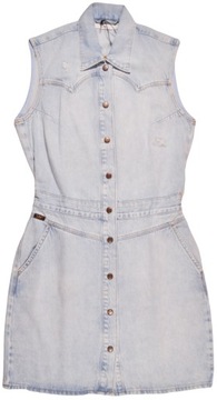 LEE sukienka jeans MOM DRESS _ M