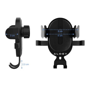 Гравитационный автомобильный держатель для телефона Alogy.