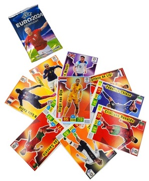 КАРТОЧКИ С ФУТБОЛИСТАМИ ЕВРО-2024 MEGA BOX 360 КАРТОЧКИ ФУТБОЛЬНЫЕ КАРТОЧКИ