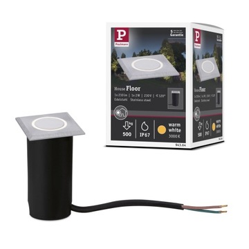 Oprawa do wbudowania HOUSE LED 2W 20lm 3000K IP67 kwadratowa 230V szczotkow