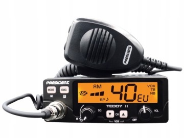 CB RADIO PRESIDENT TEDDY II 2 ASC VOX 12 В ПАЯНАЯ ВИЛКА ПРИЖИГАЛИ X6Y