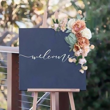 Dekoracja ślubna Łuk Kwiatowy Sztuczny Kwiatowy Swag Rzemiosło Wiszące