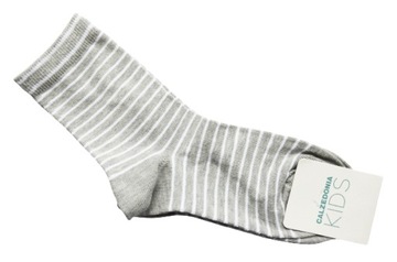 CALZEDONIA KIDS skarpetki w paski bawełna 31-33