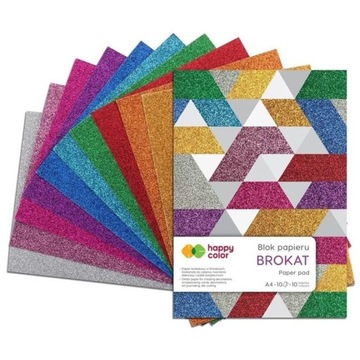 Blok Happy Color A4 10 ark Brokat nr 7139