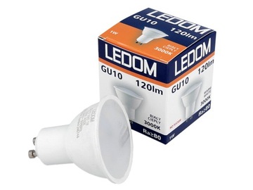 ŻARÓWKA LED GU10 1W 230V 6500K 120LM Biała zimny