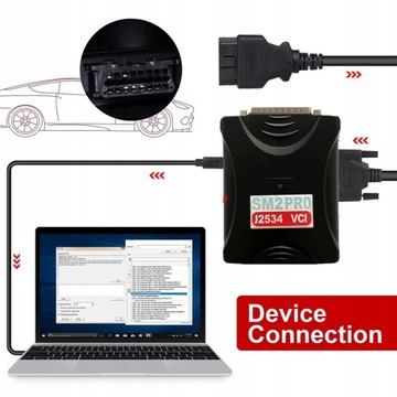 SM2 PRO J2534 VCI PCMFLASH Программатор ЭБУ
