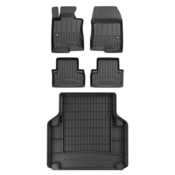 3D gumová sada koberců a rohožek Honda Accord VIII 2008-2015 Kombi, s kolem