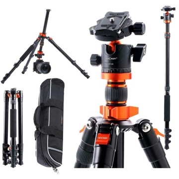 Statyw Monopod 2w1 K&F Magnez Głowica 3D 10kg