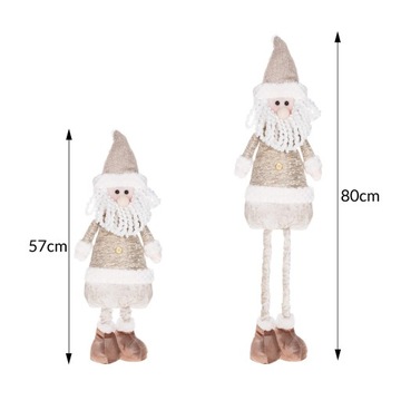 ФИГУРКА САНТА-ГНОРА РОЖДЕСТВЕНСКИЙ ОРНАМЕНТ ТЕЛЕСКОПИЧЕСКИЕ НОЖКИ ПОДАРОК ​​80см