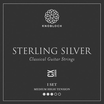 Knobloch Strings STERLING Silver CX Carbon 400SSC-Struny do Git Klasycznej