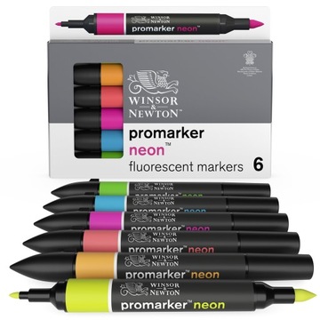 PROMARKER ZESTAW 6 NEON Winsor&Newton