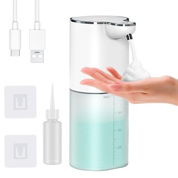 400ML BEZDOTYKOWY DOZOWNIK DO MYDŁA PŁYNU NA STOJĄCO AUTOMATYCZNY ŁADOWALNY