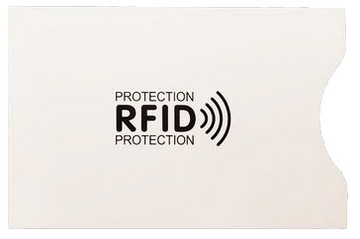 Etui antykradzieżowe RFID na kartę sztywne białe