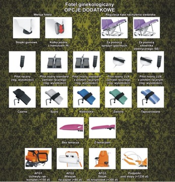 Fotel ginekologiczny 3 silniki