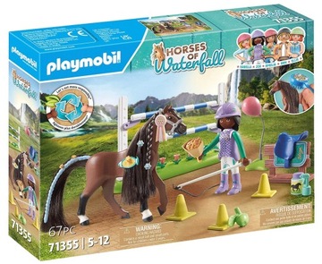PLAYMOBIL HORSES OF WATERFALL 71355 ZOE I BLAZE Z PRZESZKODAMI