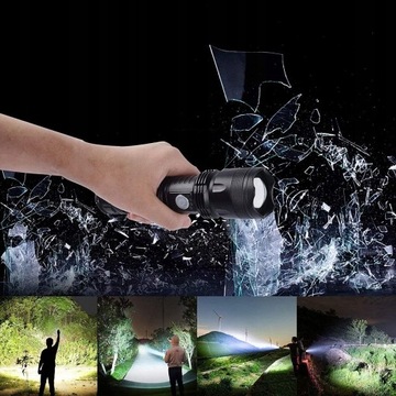 МОЩНЫЙ ТАКТИЧЕСКИЙ ФОНАРЬ СУПЕРМОЩНЫЙ ЗУМ LED 1000ВТ