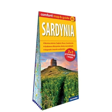 Sardynia 2w1 laminowany przewodnik + mapa