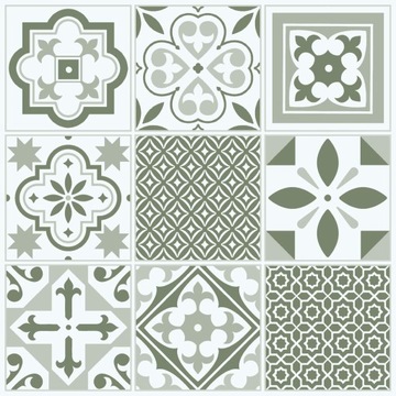 KAFLE NA PODŁOGĘ LUB ŚCIANĘ SAMOPRZYLEPNE PŁYTKI KAFLE PCV PATCHWORK