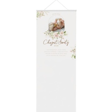 ŚCIANKA na Chrzest Święty dekoracja powitalna - 60 cm x 90 cm
