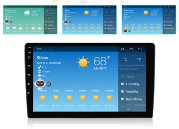 RADIO SAMOCHODOWE 2 DIN ANDROID AUTO CARPLAY 4GB/64GB ANDROID 13 RDS DSP 9