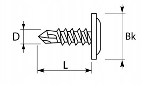 Винты 4,2x16 Ral 9005 - ЧЕРНЫЕ