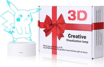 LAMPKA NOCNA POKEMON PIKACHU 3D LAMP LED PREZENT