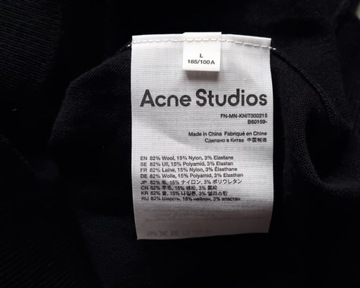 ACNE STUDIOS KNIT000215 WOOL MĘSKI SWETER JAK NOWY L