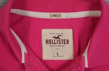 HOLLISTER CALIFORNIA STRETCH _ KOSZULKA POLO _ L _ MEN _ 98% BAWEŁNA