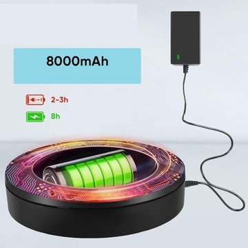 ВРАЩАЮЩАЯСЯ НА 360 ГРАДУСОВ ПОДСТАВКА ДЛЯ ФОТОГРАФИИ ЧЕРНАЯ 30 СМ + ПУЛЬТ ДИСТАНЦИОННОГО УПРАВЛЕНИЯ