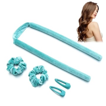 Wstążka włosy loki nieopalany loki leniwy lokówka zestaw Heatless Curling R