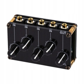 Mikser Stereo 4-in-1-out AUX pasywne mikser 3.5mm