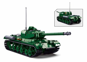 KLOCKI SLUBAN WWII Czołg radziecki T34 duży KOM. LEG, COB