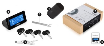 4x TPMS ДЛЯ ДАТЧИКА ТЕМПЕРАТУРЫ ДАВЛЕНИЯ АВТОМОБИЛЯ. СОЛНЕЧНАЯ