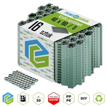 16x Kratka Parkingowa Drogowa 60x40 x3cm ZIELONA